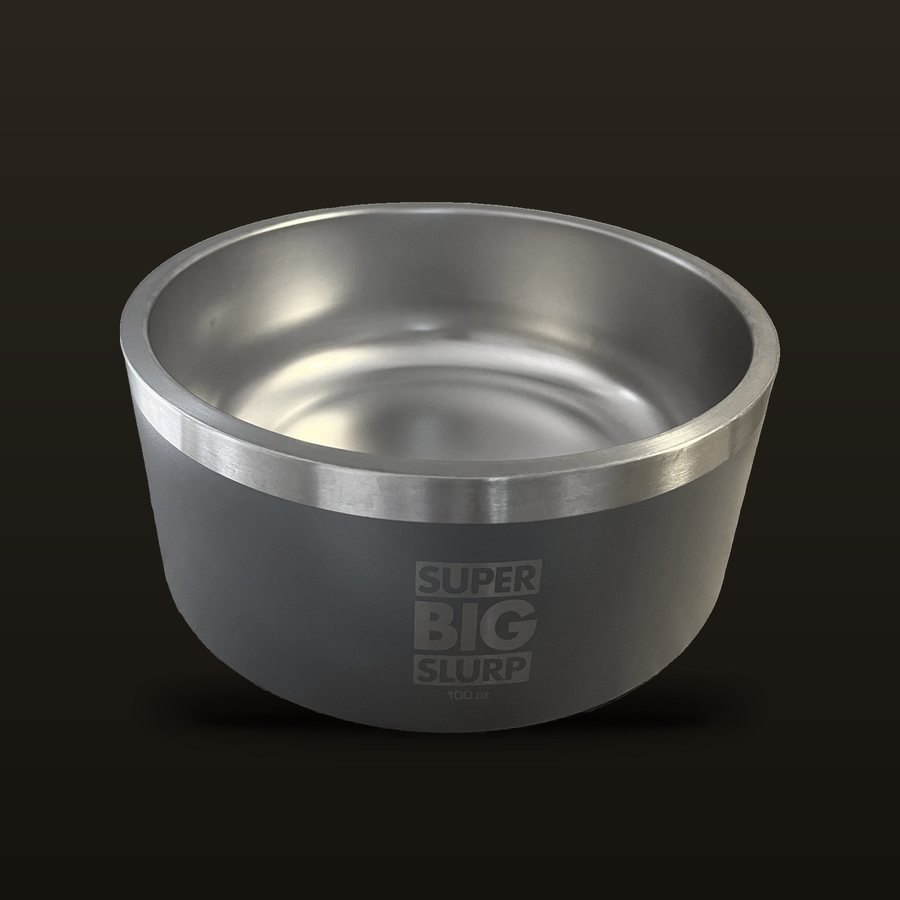 Gray Tuff Pupper Super Big Slurp 100 ounce bowl